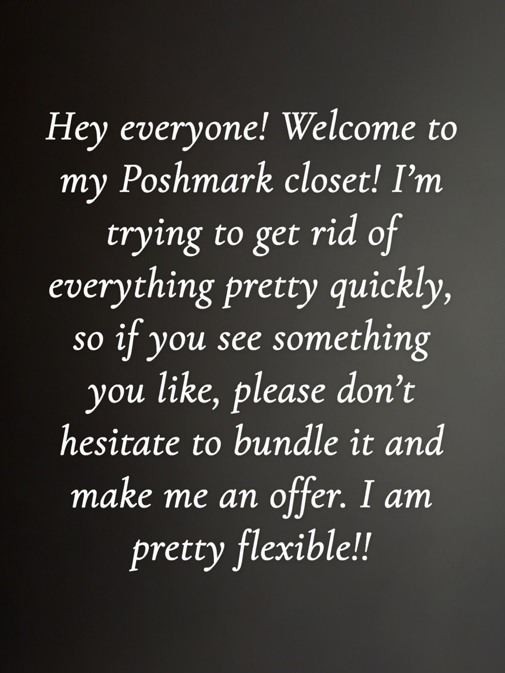 Make bundles and make offers!